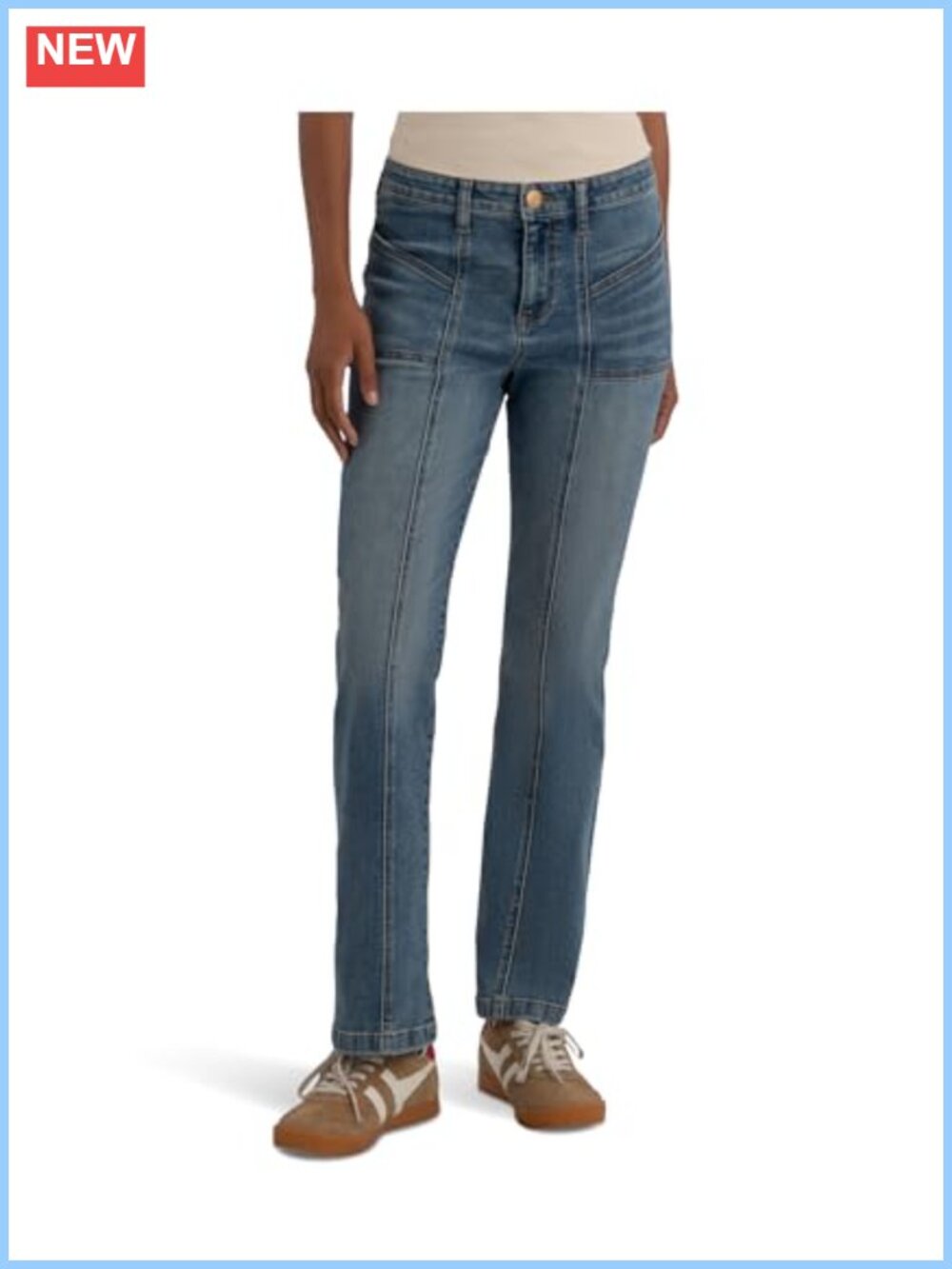 KUT from the Kloth High-Rise Ankle Flare Jeans Patch Pocket Relaxed Fit